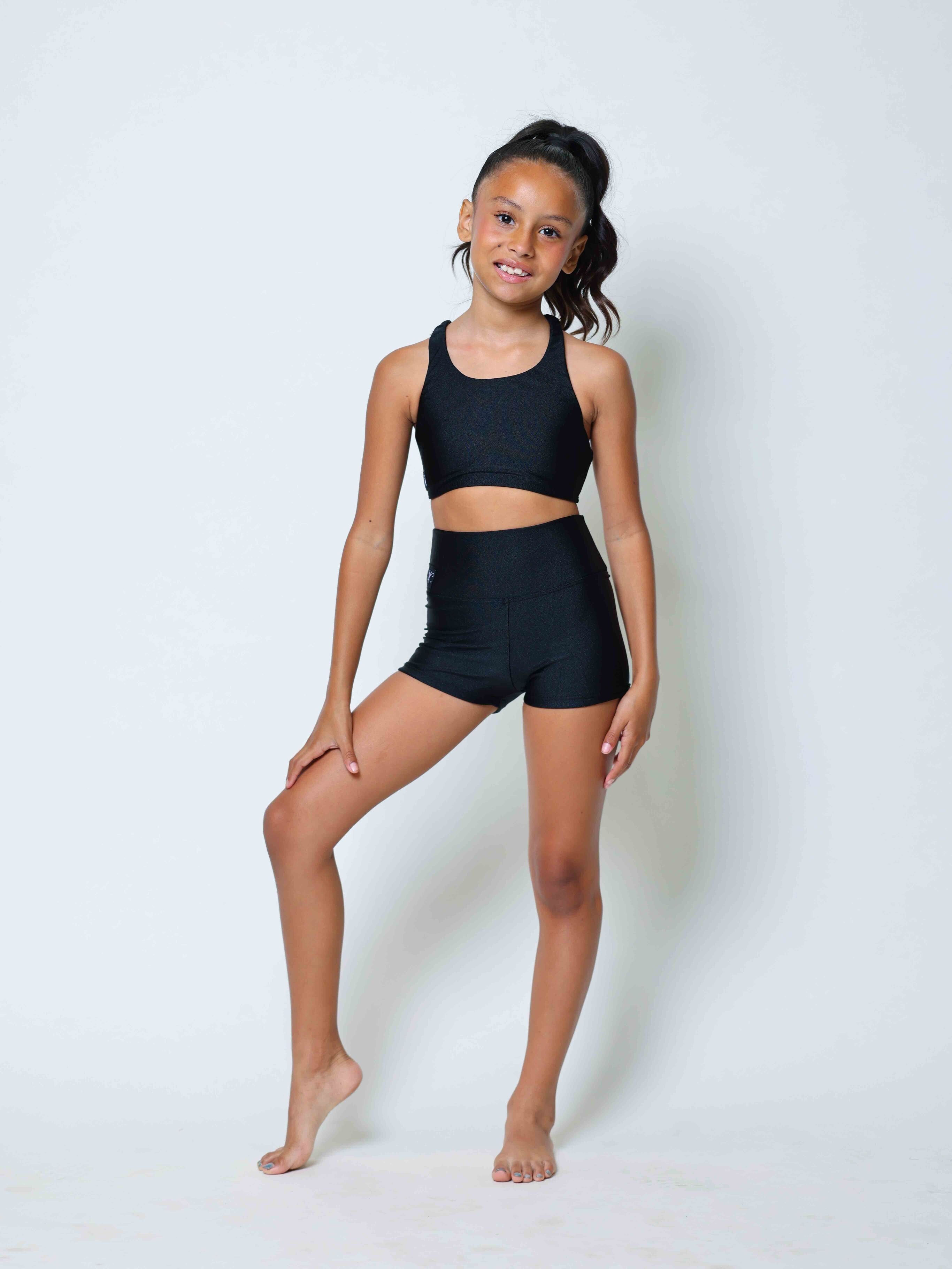 Girls Trip Short - Black Shiny