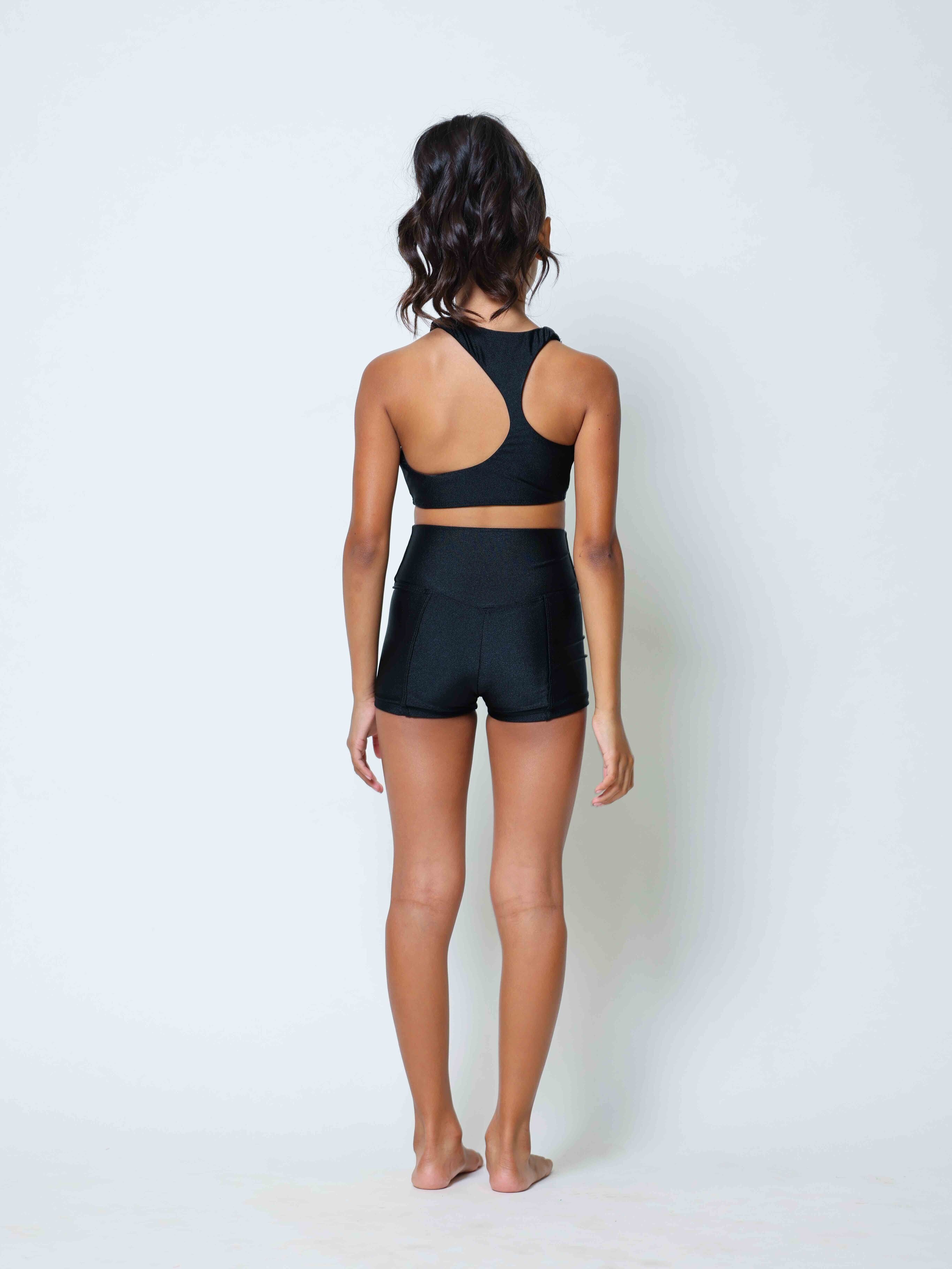 Girls Trip Short - Black Shiny