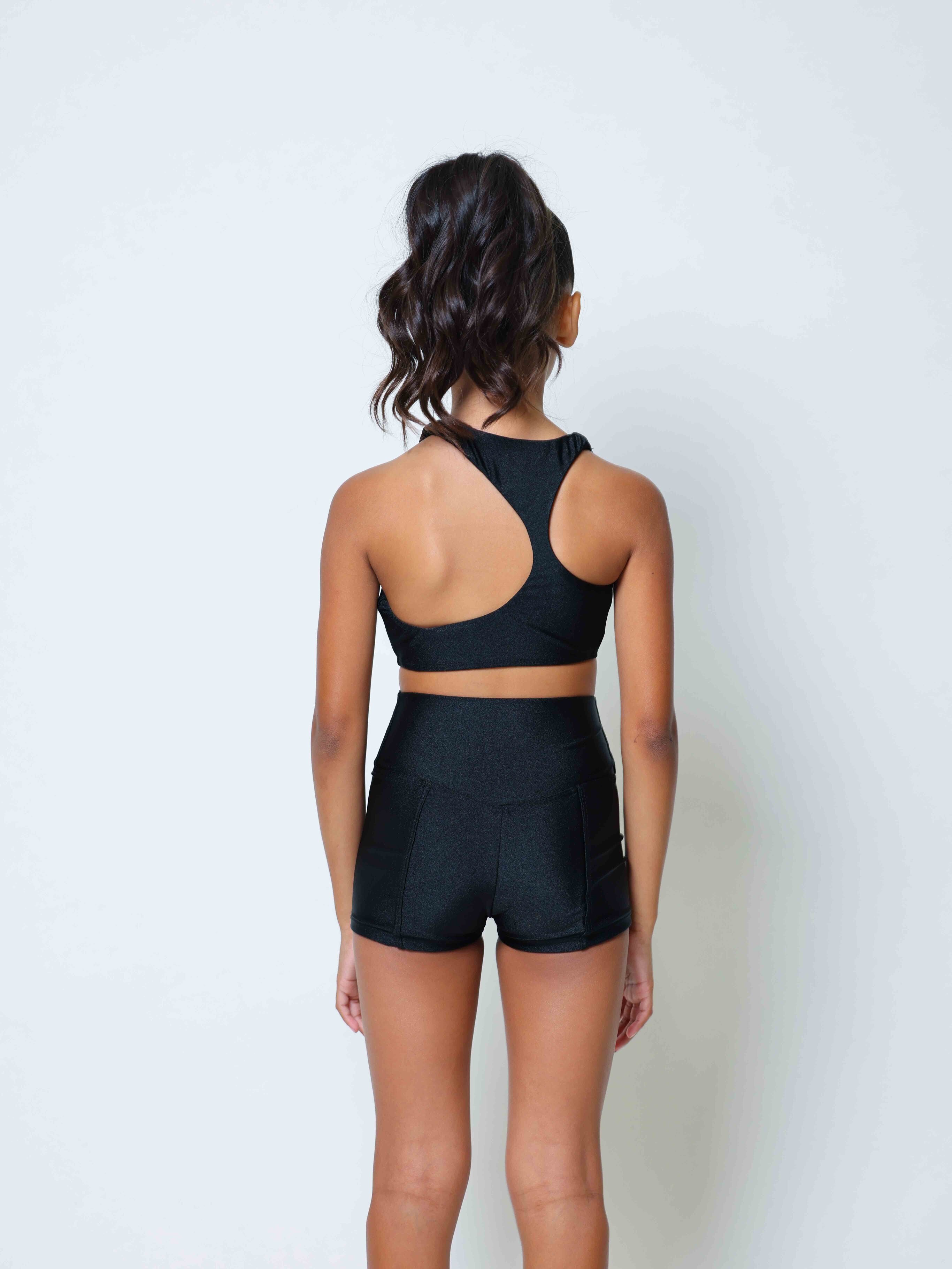 Girls Trip Short - Black Shiny
