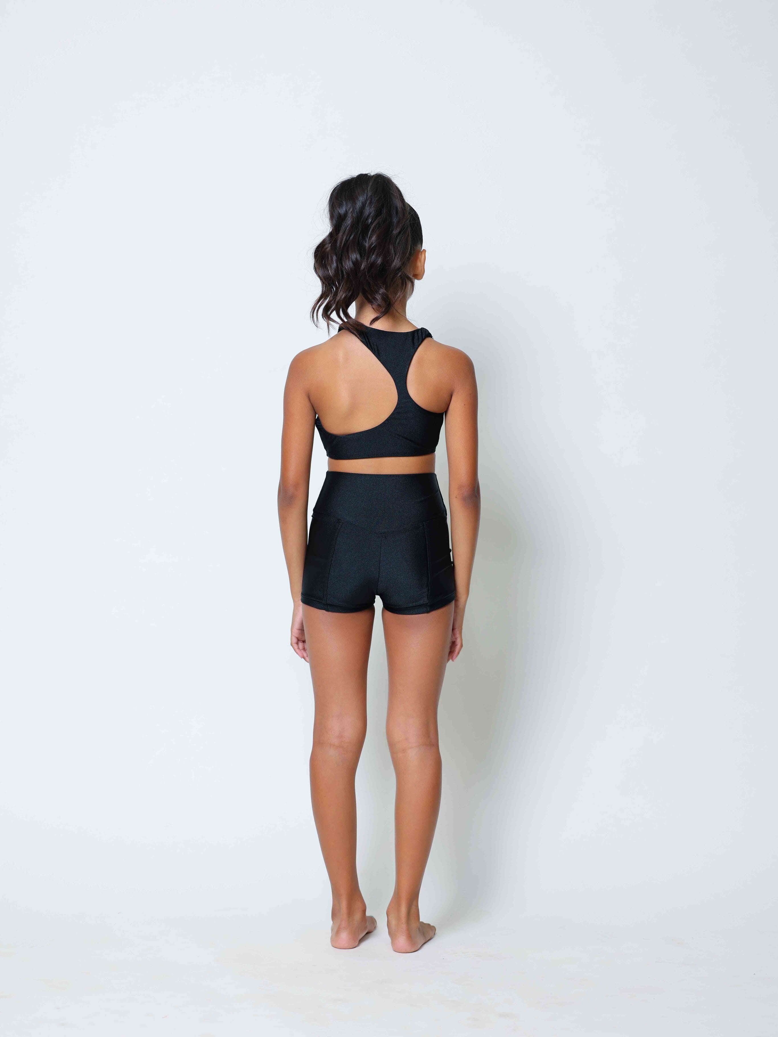 Girls Trip Short - Black Shiny
