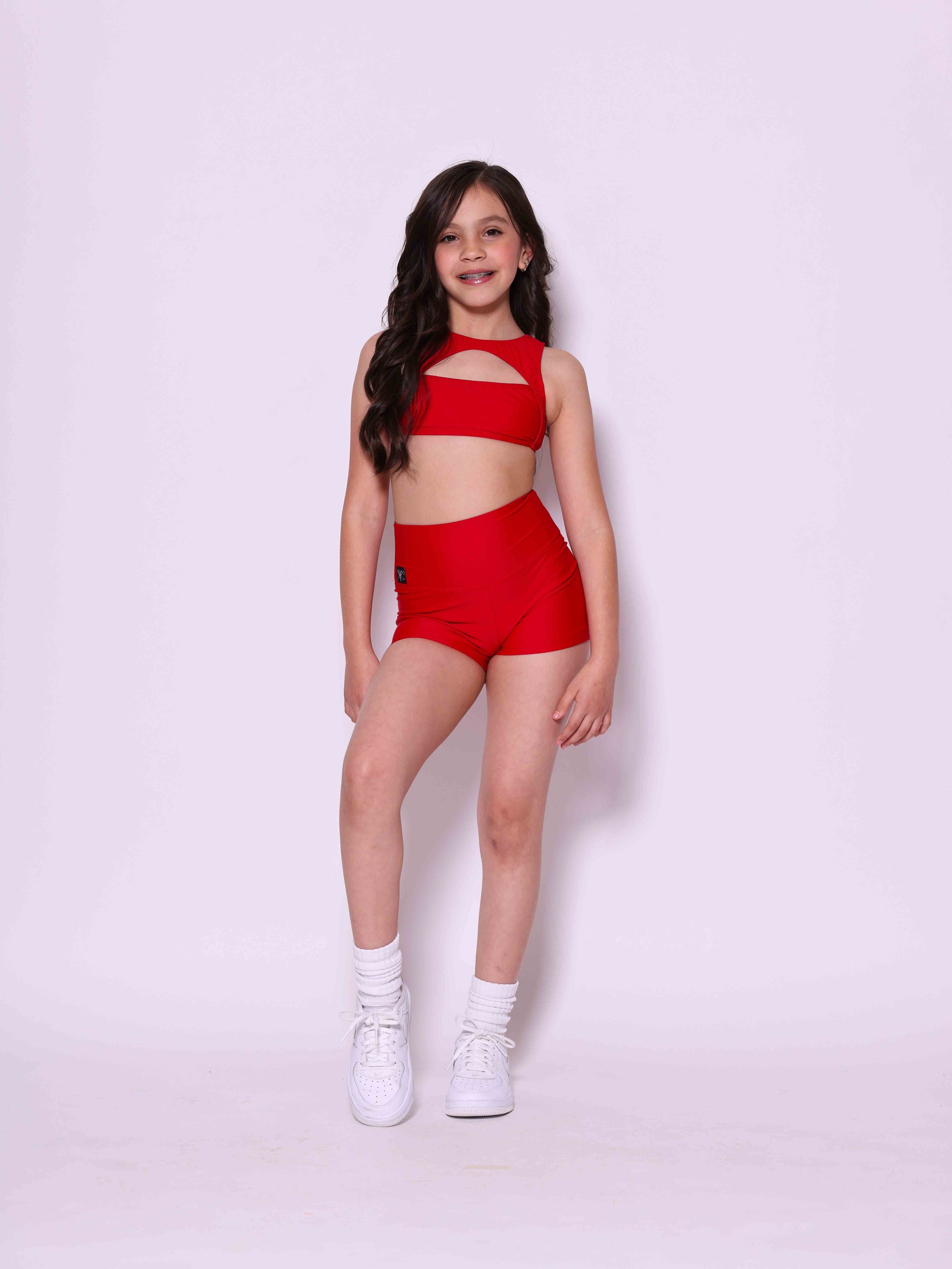 Anikka Short - Red - Ready To Ship
