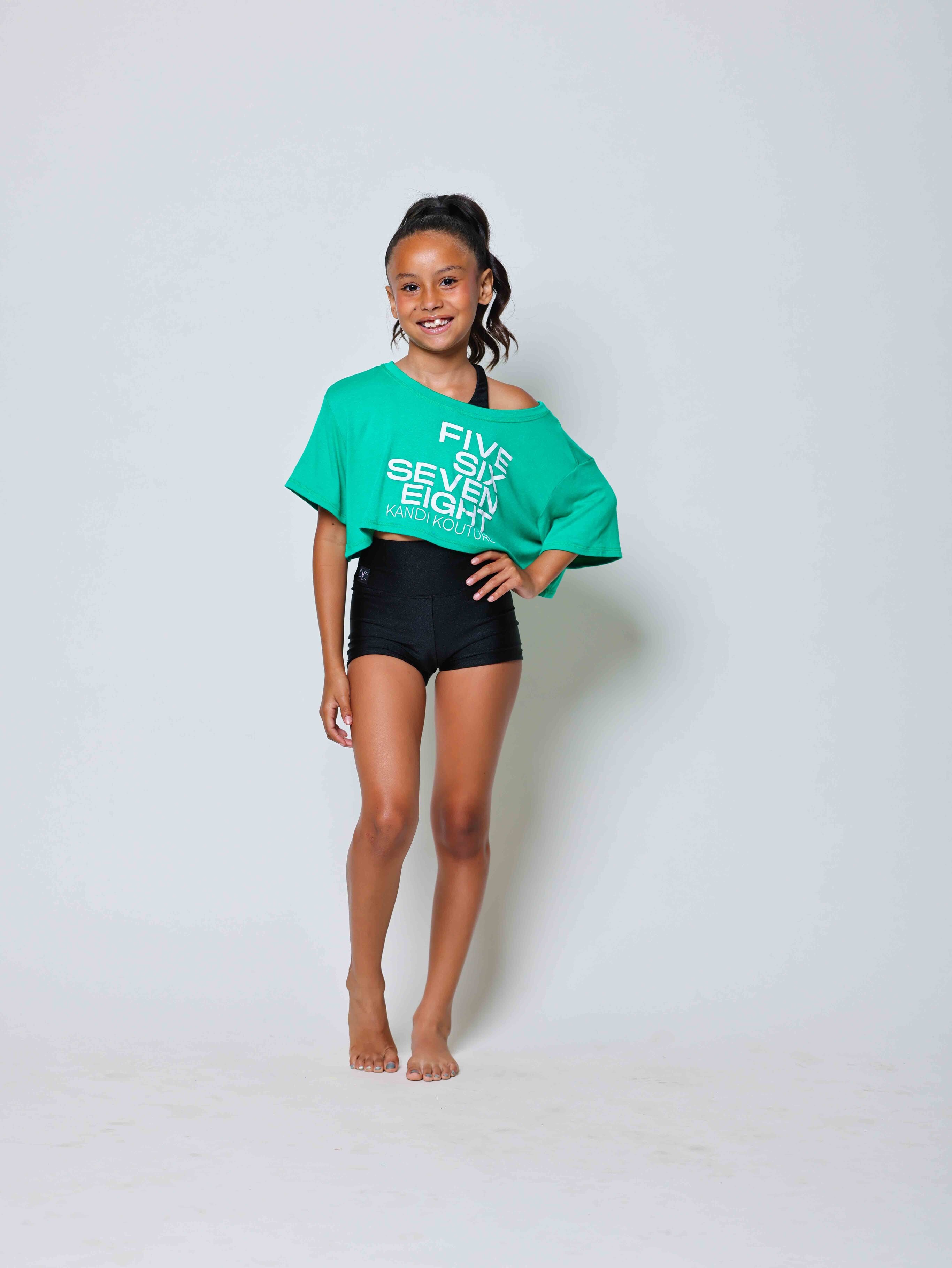 The Perfect Cropped Tee - Kelley Green