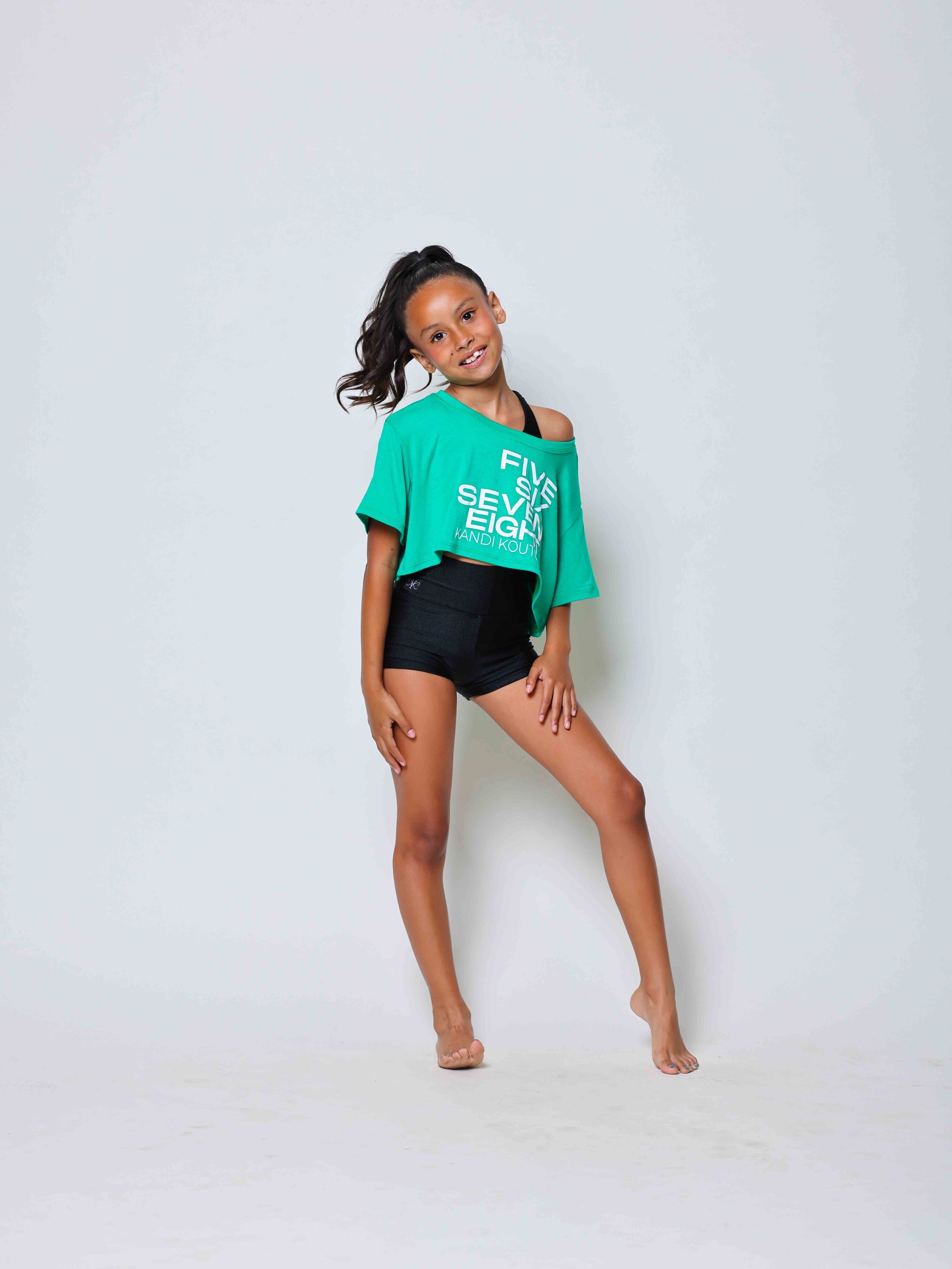 The Perfect Cropped Tee - Kelley Green