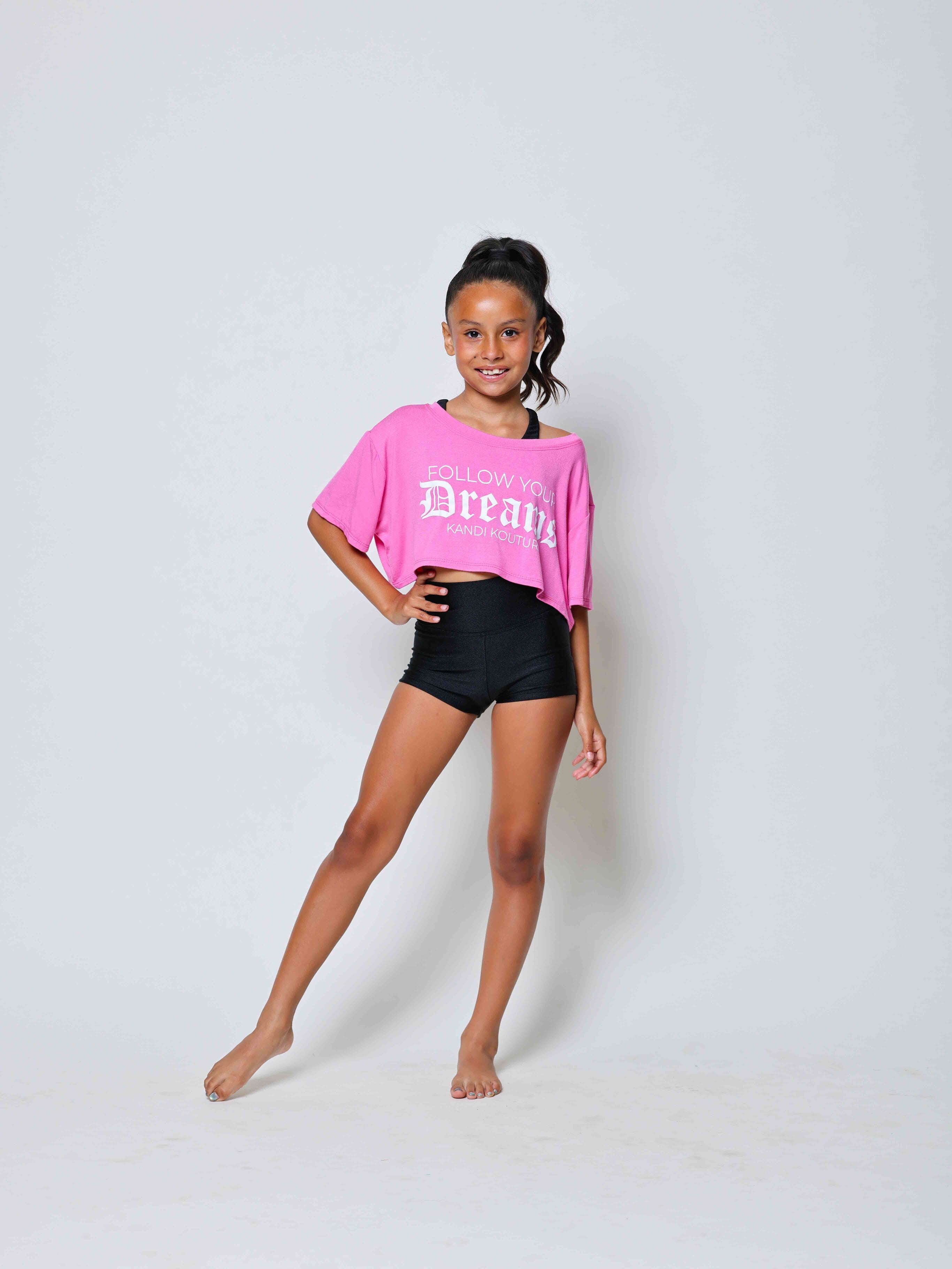 The Perfect Cropped Tee - Pink