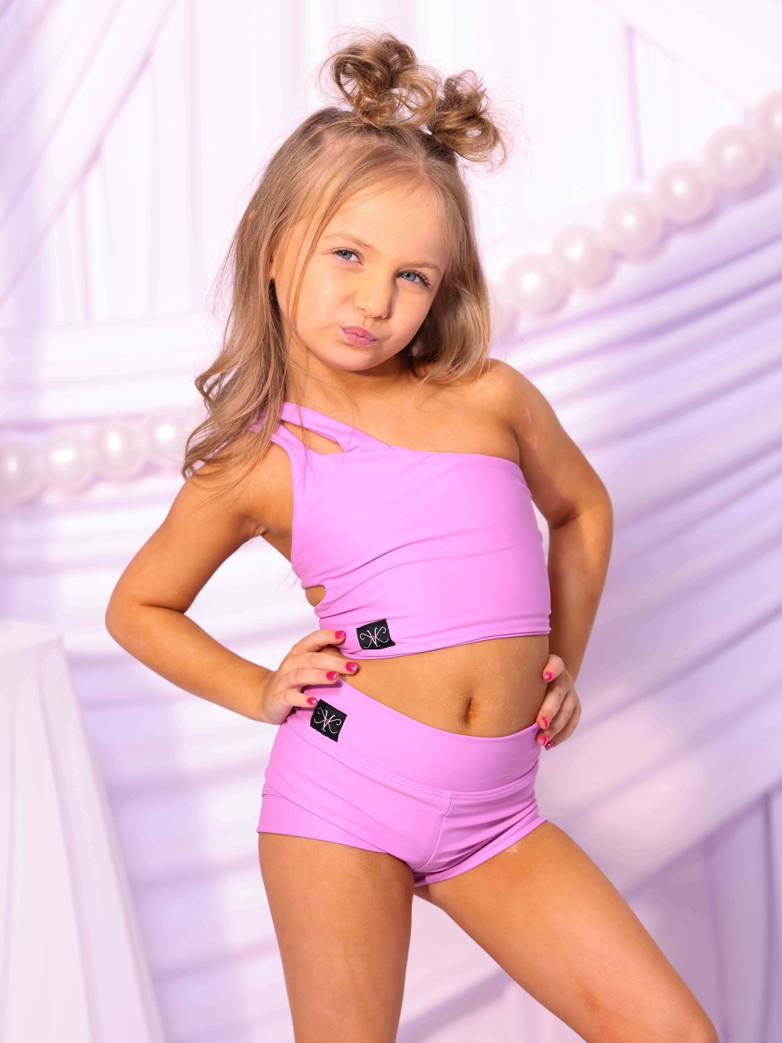 My Time Crop Top - Lilac - Ready To Ship