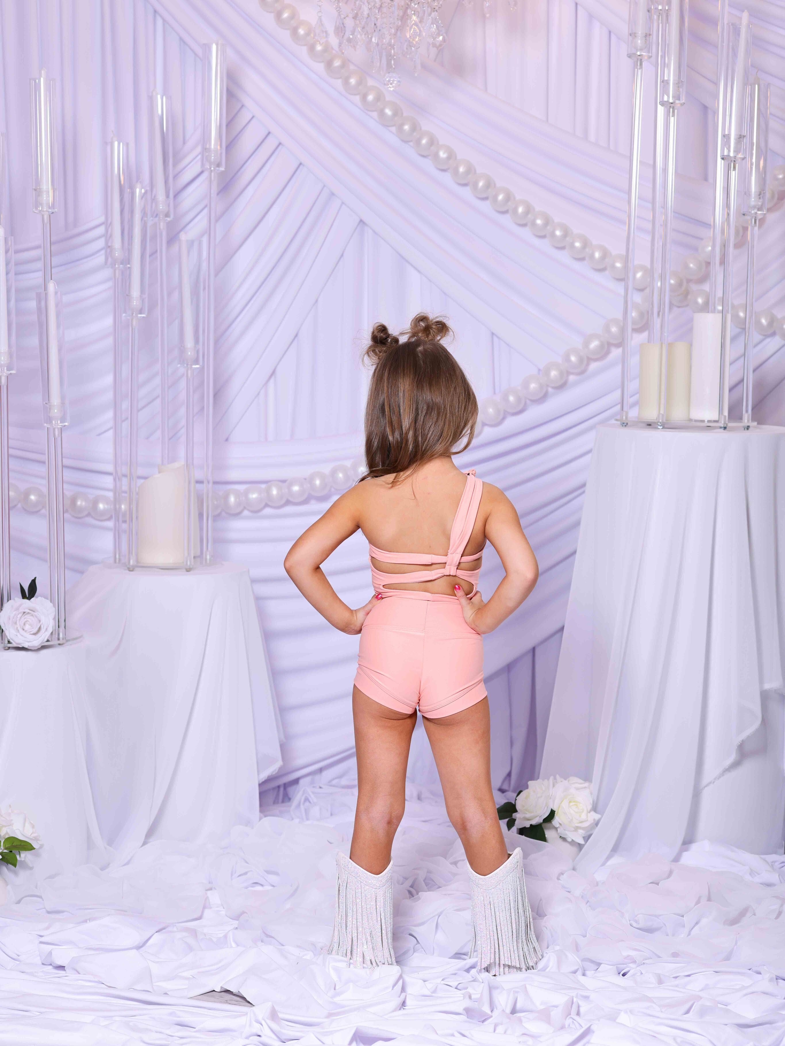 My Time Crop Top - Peachy - Ready To Ship