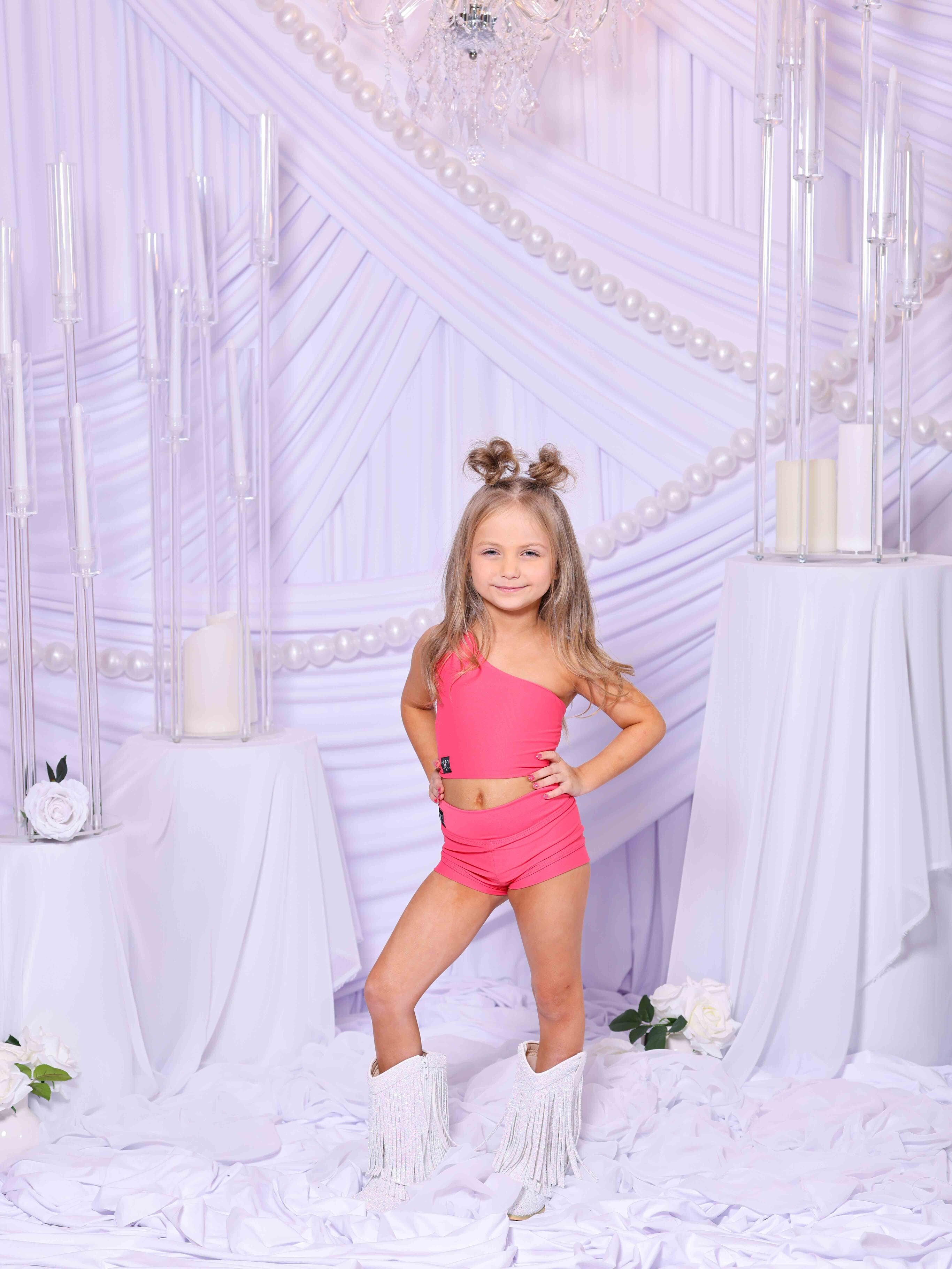 My Time Celebrity Short - Hot Coral - Ready To Ship