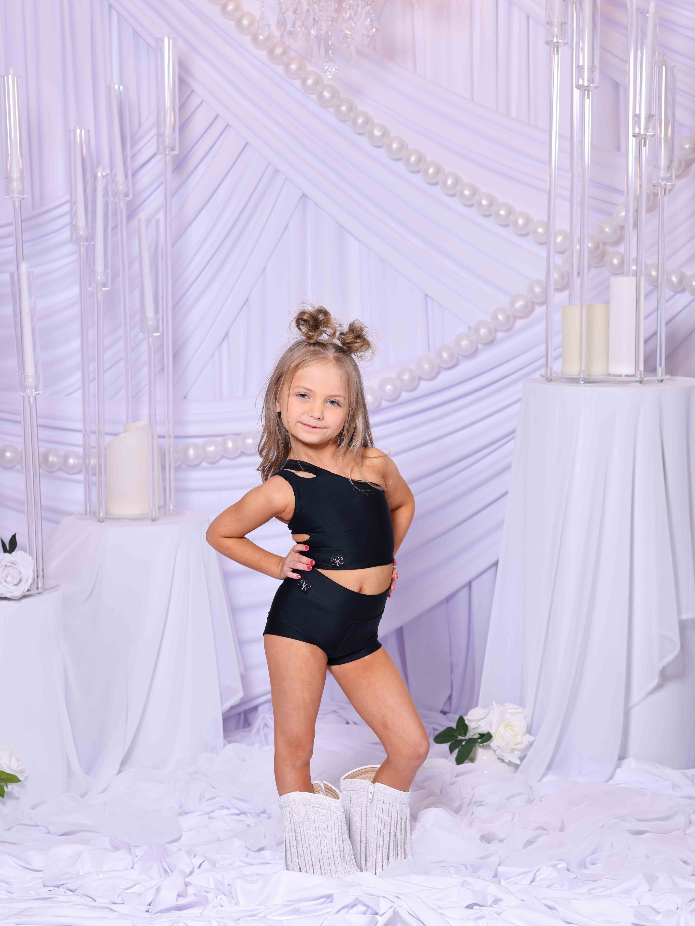 My Time Crop Top - Black - Ready To Ship