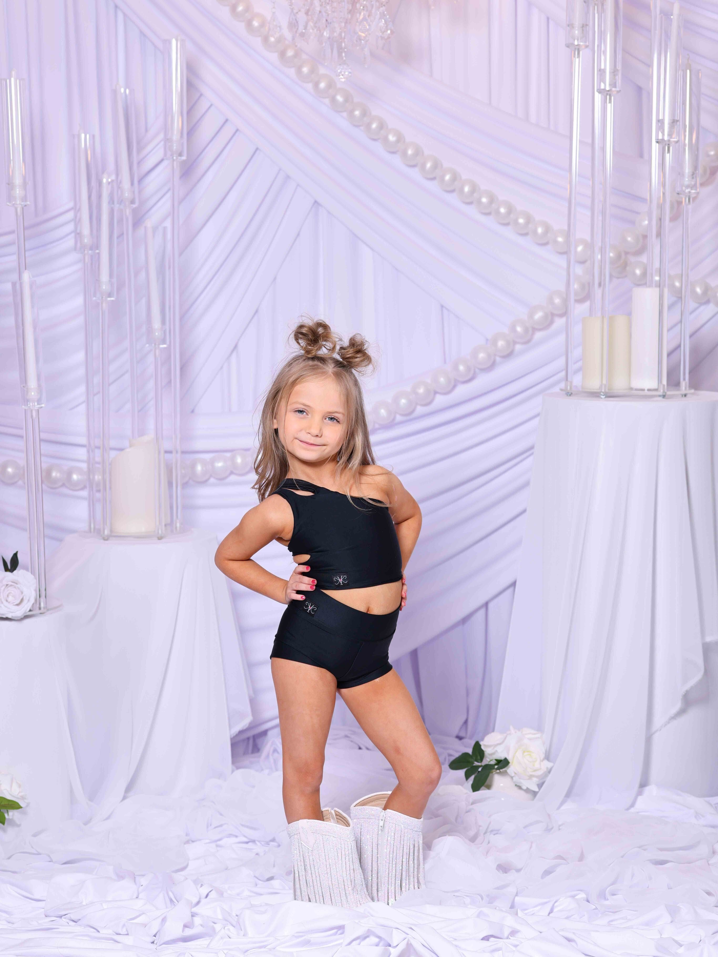 My Time Crop Top - Black - Ready To Ship