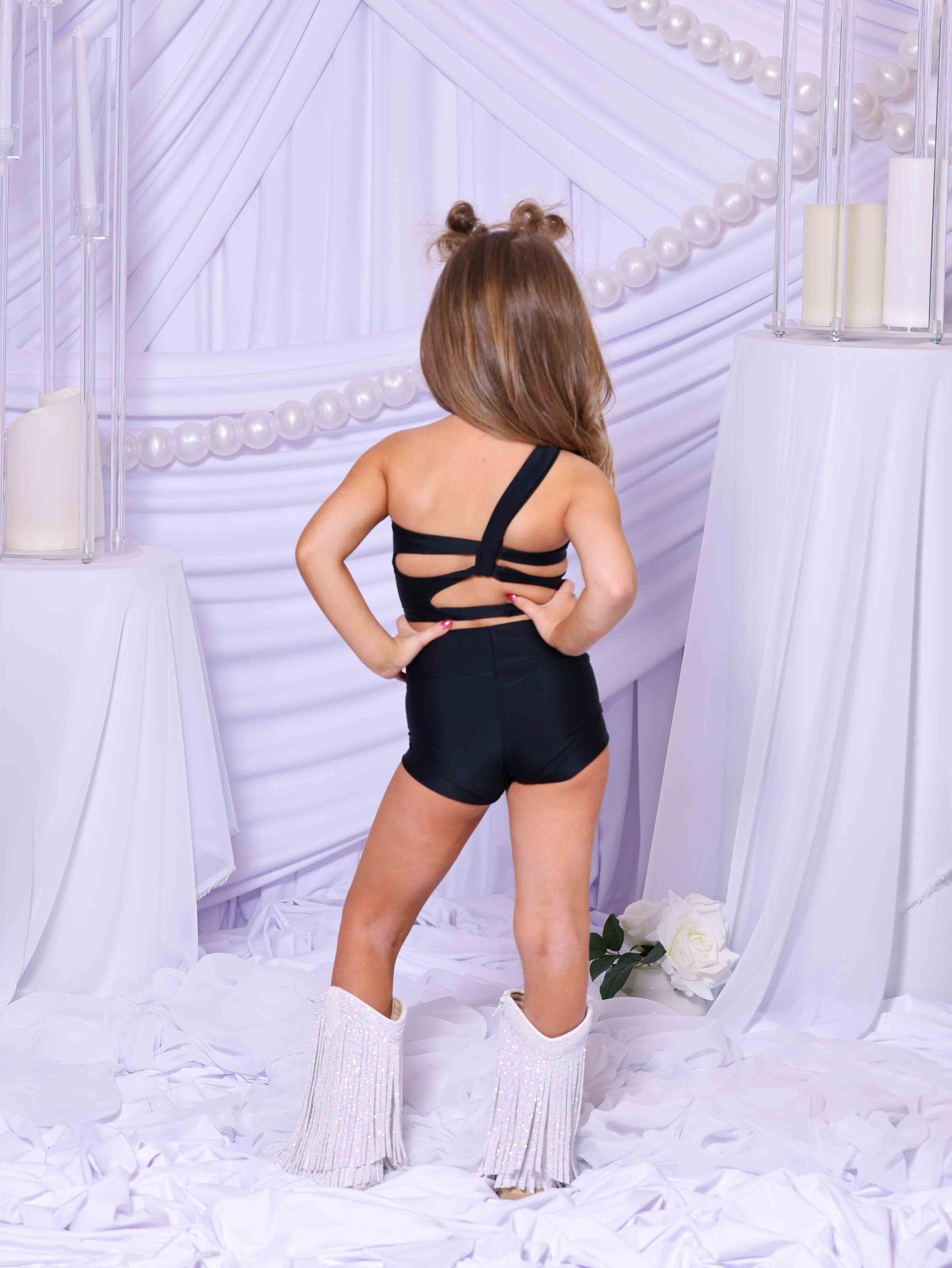 My Time Crop Top - Black - Ready To Ship