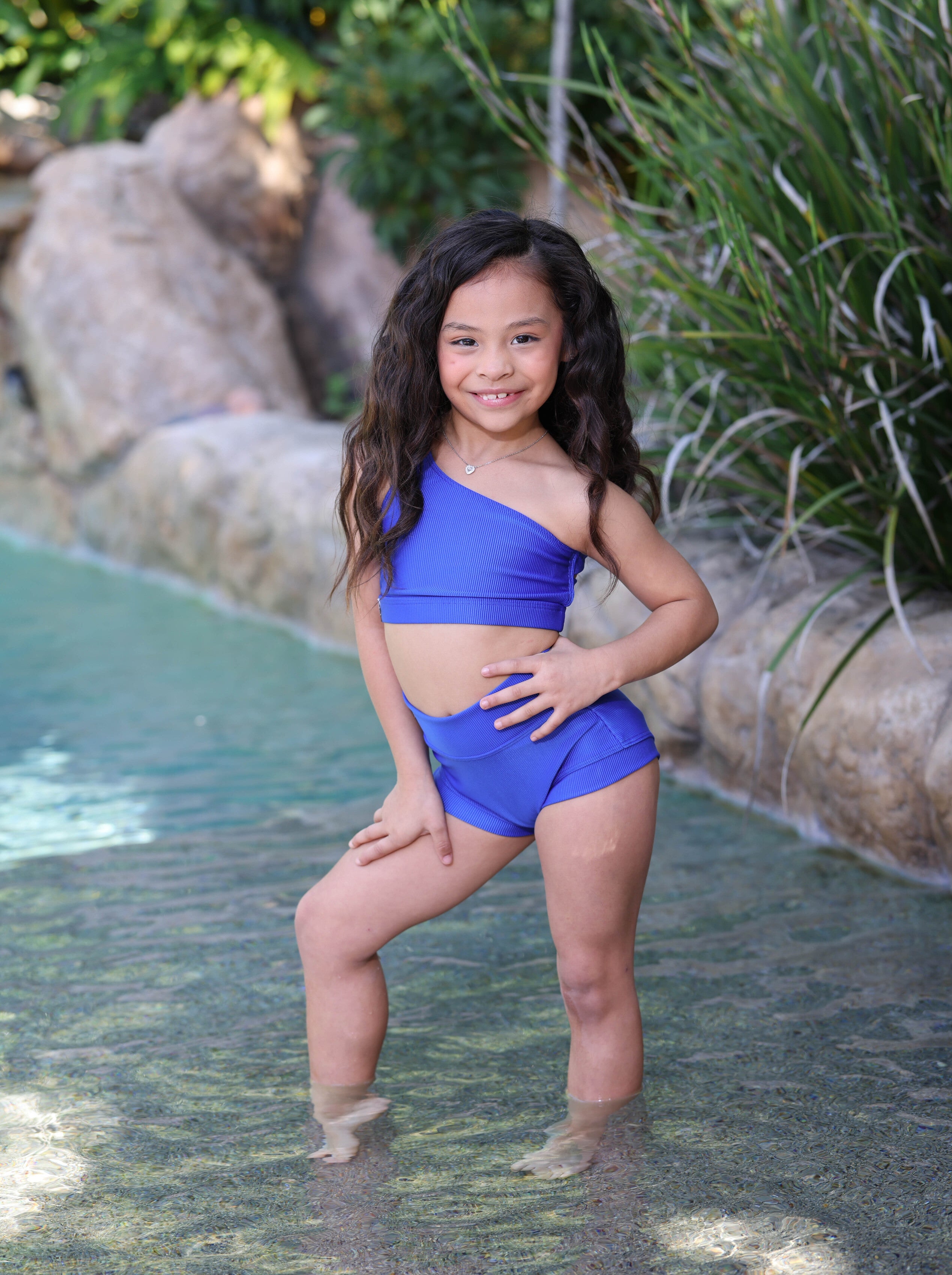 Cross the Line Ribbed VIP Brief - True Blue Ribbed - Ready to Ship