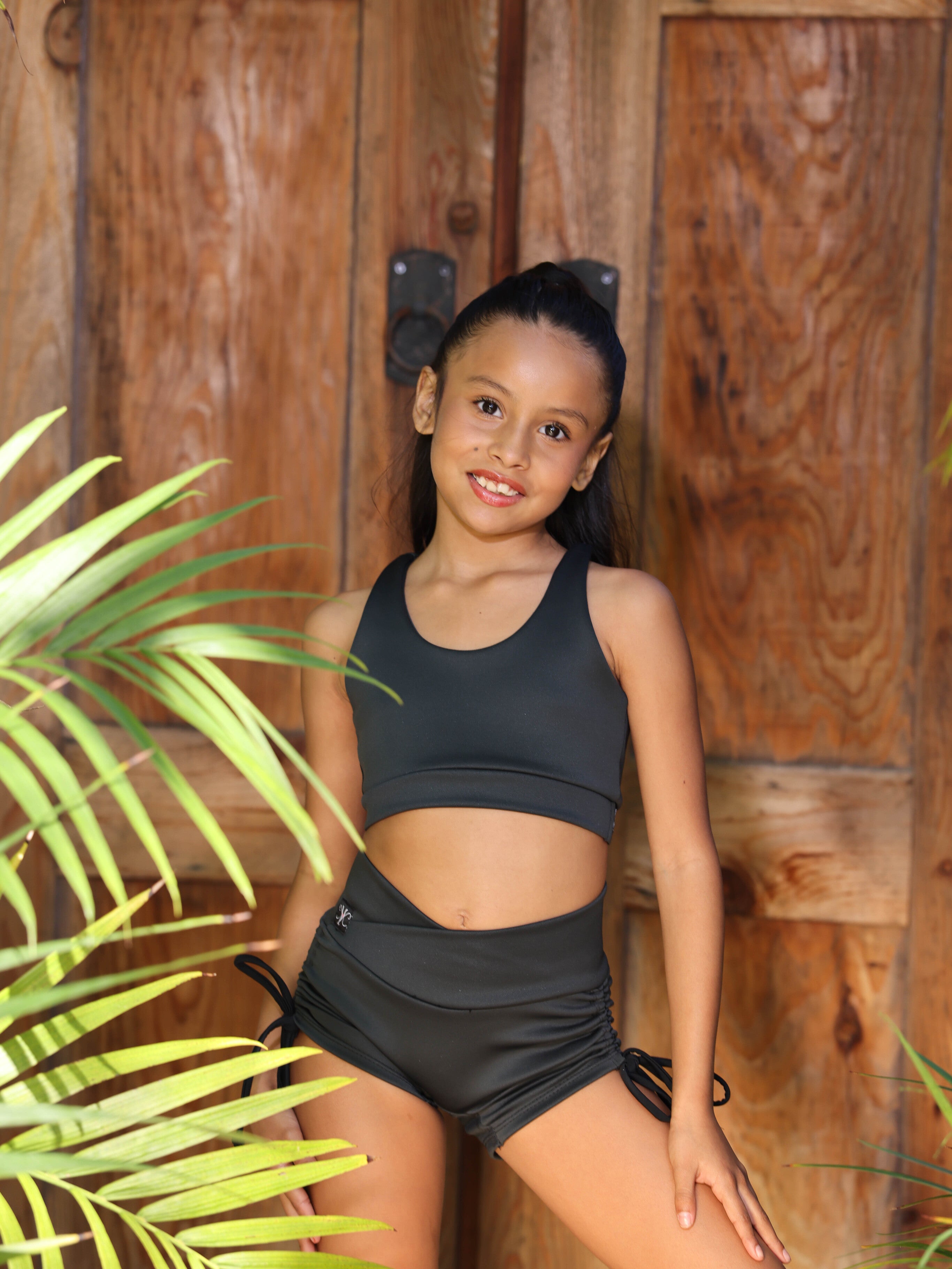 Luxe Life Ruched Short - Charcoal - Ready To Ship