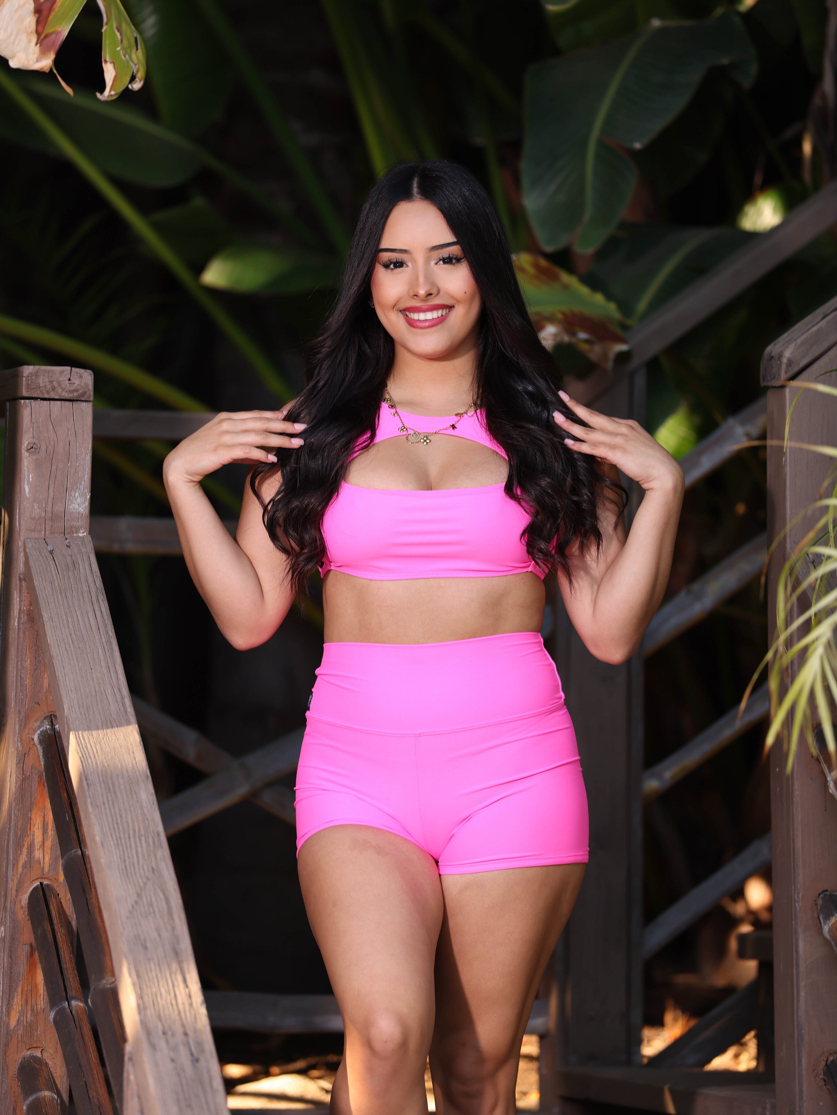 Anikka Bra Top - Neon Pink - Ready To Ship
