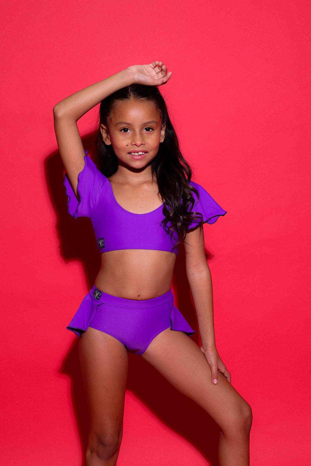 Flutter Bra Top - Purple - Ready To Ship