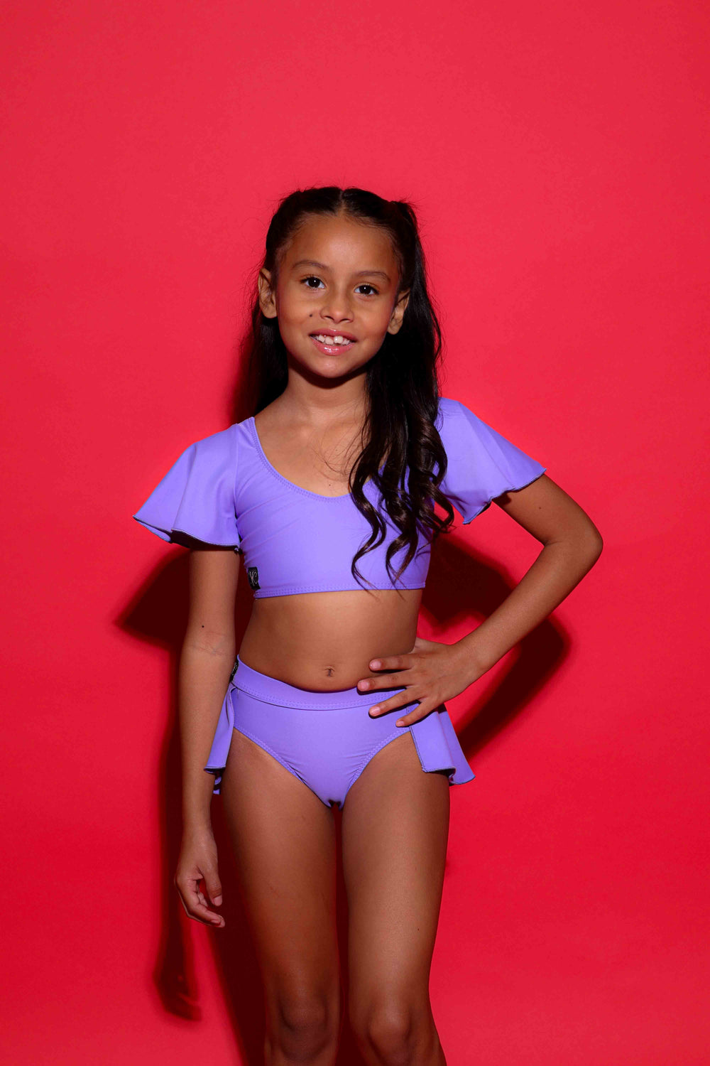 Flutter Bra Top - Lavender - Ready To Ship