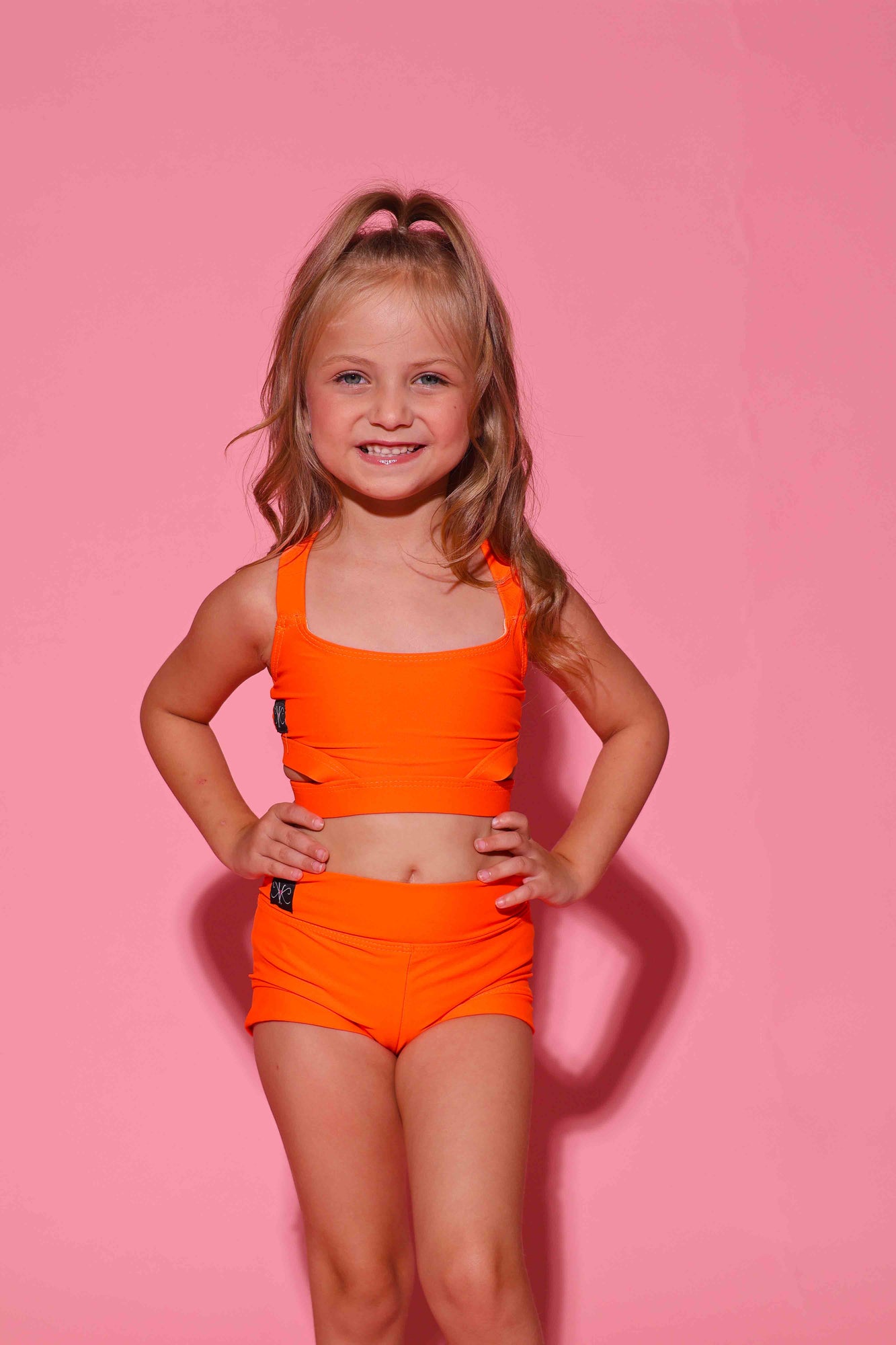 Side Hustle Bra Top - Neon Orange - Ready To Ship