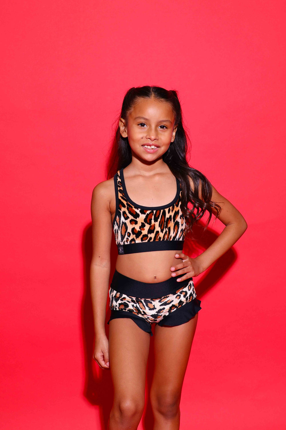 Lolita Bra Top - Jungle Velvet/Black - Ready To Ship