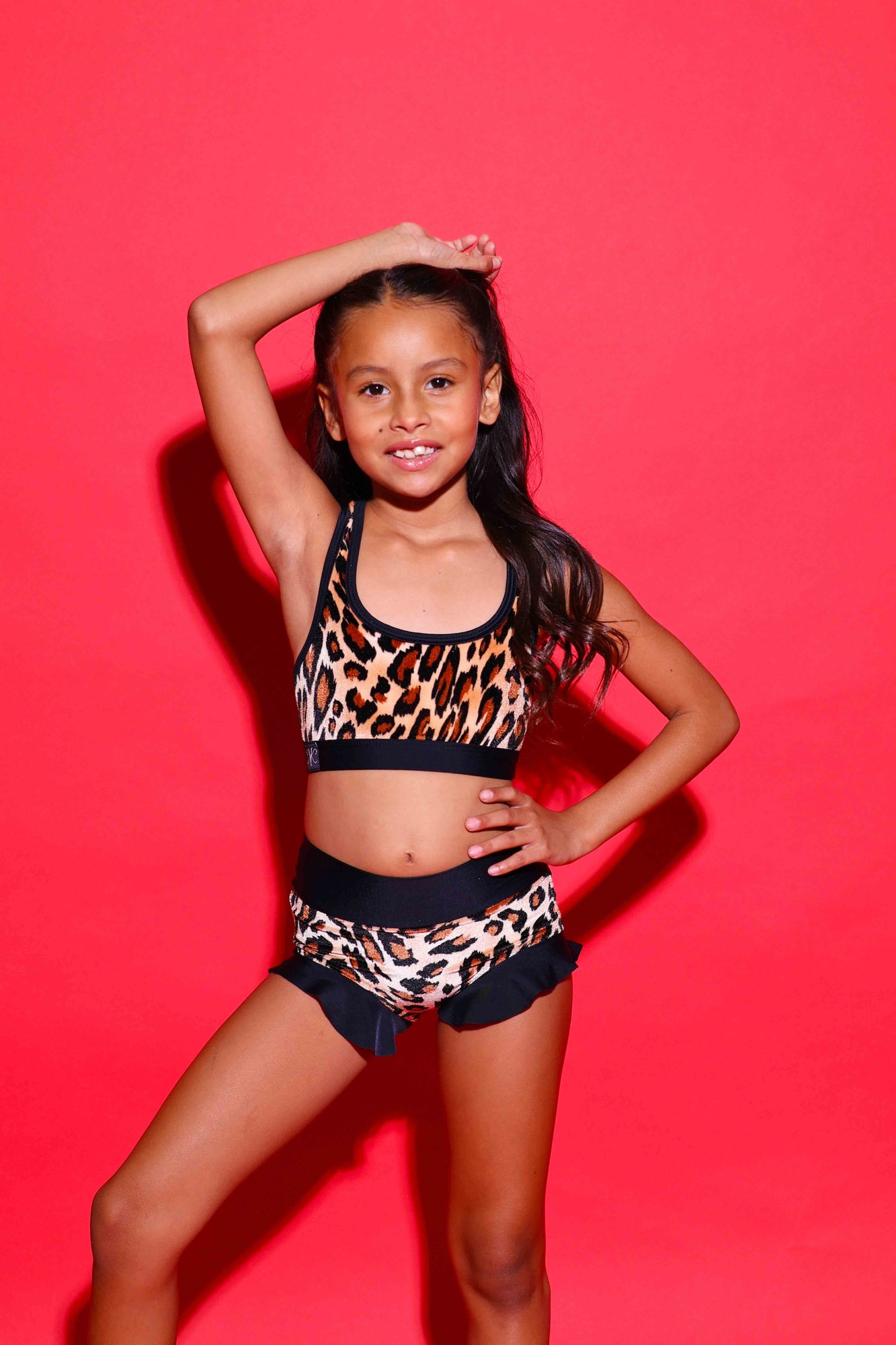 Lolita Bra Top - Jungle Velvet/Black - Ready To Ship