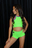 Bow Down Celebrity Short - Neon Green - Ready To Ship