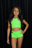 Bow Down Celebrity Short - Neon Green - Ready To Ship