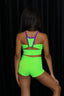 Bow Down Celebrity Short - Neon Green - Ready To Ship