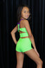 Bow Down Celebrity Short - Neon Green - Ready To Ship