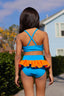 Eva Bra Top - Turquoise/Neon Orange - Ready To Ship