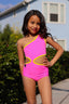 Pixie Leotard - Neon Pink/Sunshine Yellow - Ready to Ship