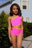 Pixie Leotard - Neon Pink/Sunshine Yellow - Ready to Ship