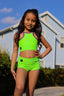 Bow Down Celebrity Short - Neon Green - Ready To Ship