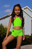 Bow Down Celebrity Short - Neon Green - Ready To Ship