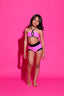 Weekend Bra Top - Neon Pink/Black - Ready To Ship