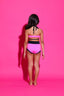 Weekend Bra Top - Neon Pink/Black - Ready To Ship