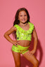 Stealing The Show Bra Top - Neon Yellow Camo - Ready To Ship