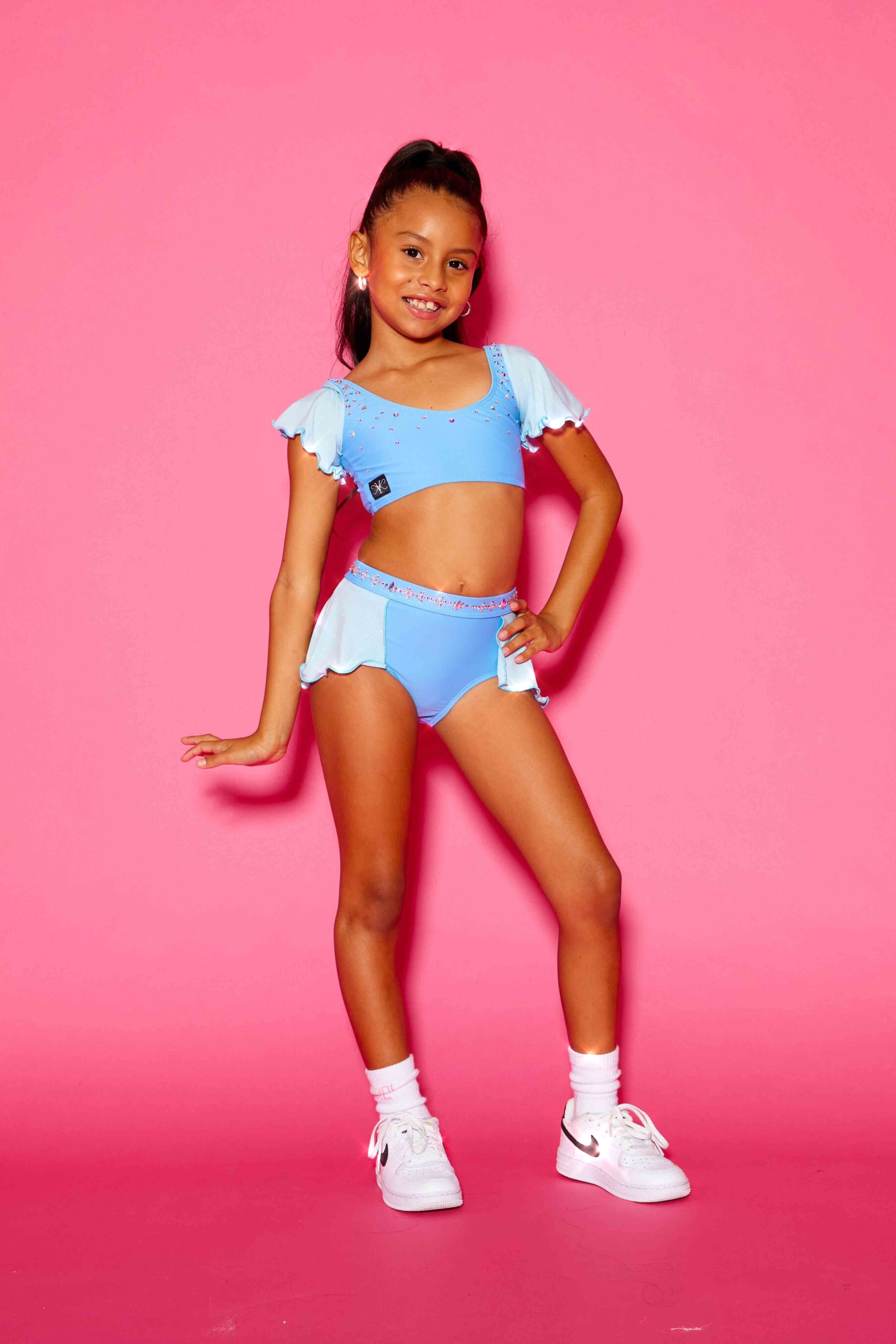 Flutter Glitter Brief - Periwinkle Glitter - Ready To Ship