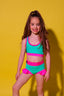 Lolita Brief - Mint/Neon Pink - Ready To Ship