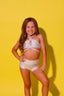 Weekend Bra Top - White Sparkle - Ready To Ship