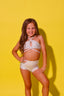 Weekend Bra Top - White Sparkle - Ready To Ship