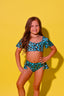 Flutter Brief - Blue Gold Cheetah - Ready To Ship