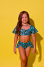 Flutter Brief - Blue Gold Cheetah - Ready To Ship