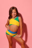 Cross My Heart VIP Brief - Yellow/Green/Turquoise - Ships 06/06