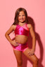 Cross My Heart Bra Top - Fuchsia Shine/Coral Shine/Lilac Shine - Ships 06/06