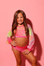 Hollaback Crop Top and Bra - Coral/Dream Tie Dye - Ready to Ship