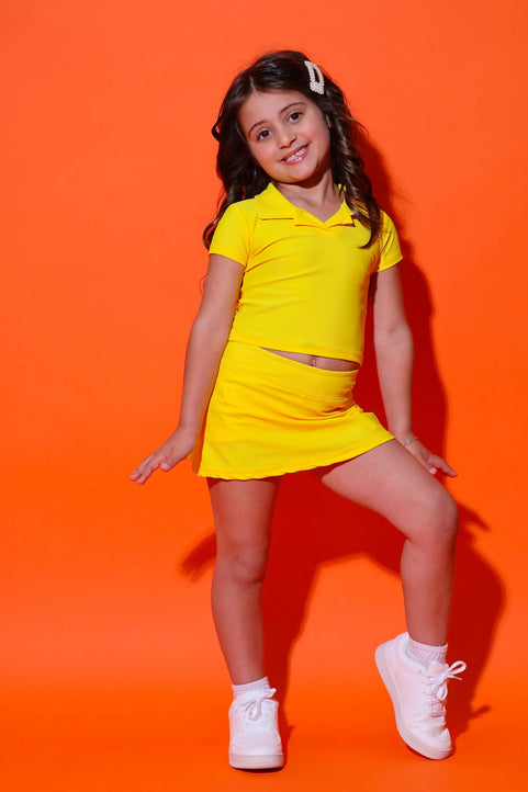 Sweet Pea Skort - Sunshine Yellow - Sparkle Plum Exclusive - Ready to Ship