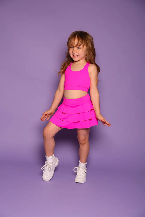 Sweetie Pie Bra Top - Neon Pink - Sparkle Plum Exclusive - Ready to Ship