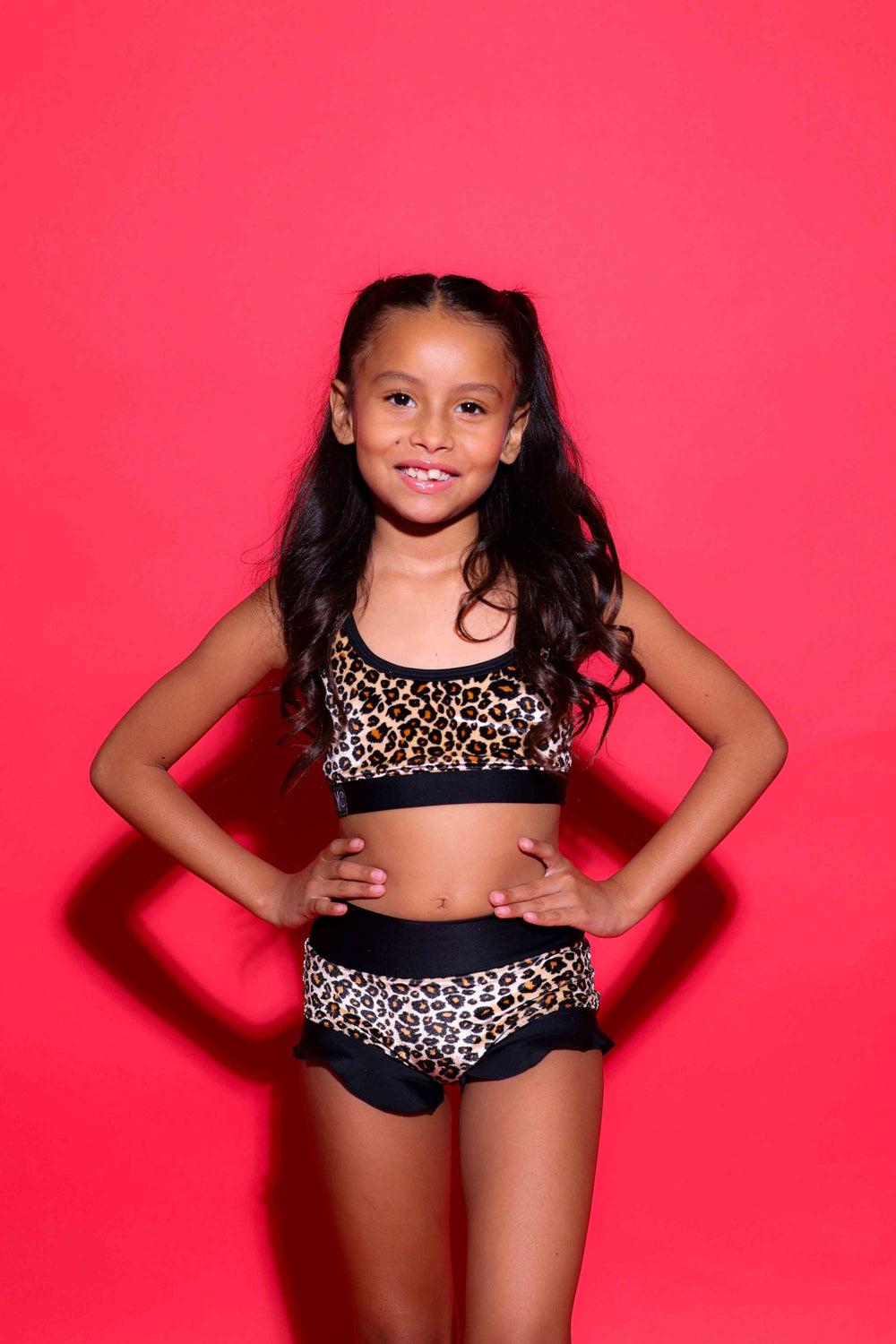 Lolita Brief - Cheetah Velvet/Black - Ready To Ship