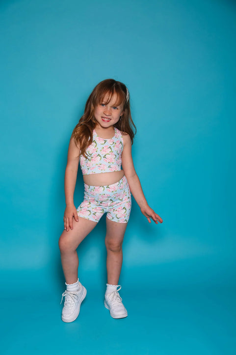 Darling Short - Princess Floral - Sparkle Plum Exclusive - Ready to Ship