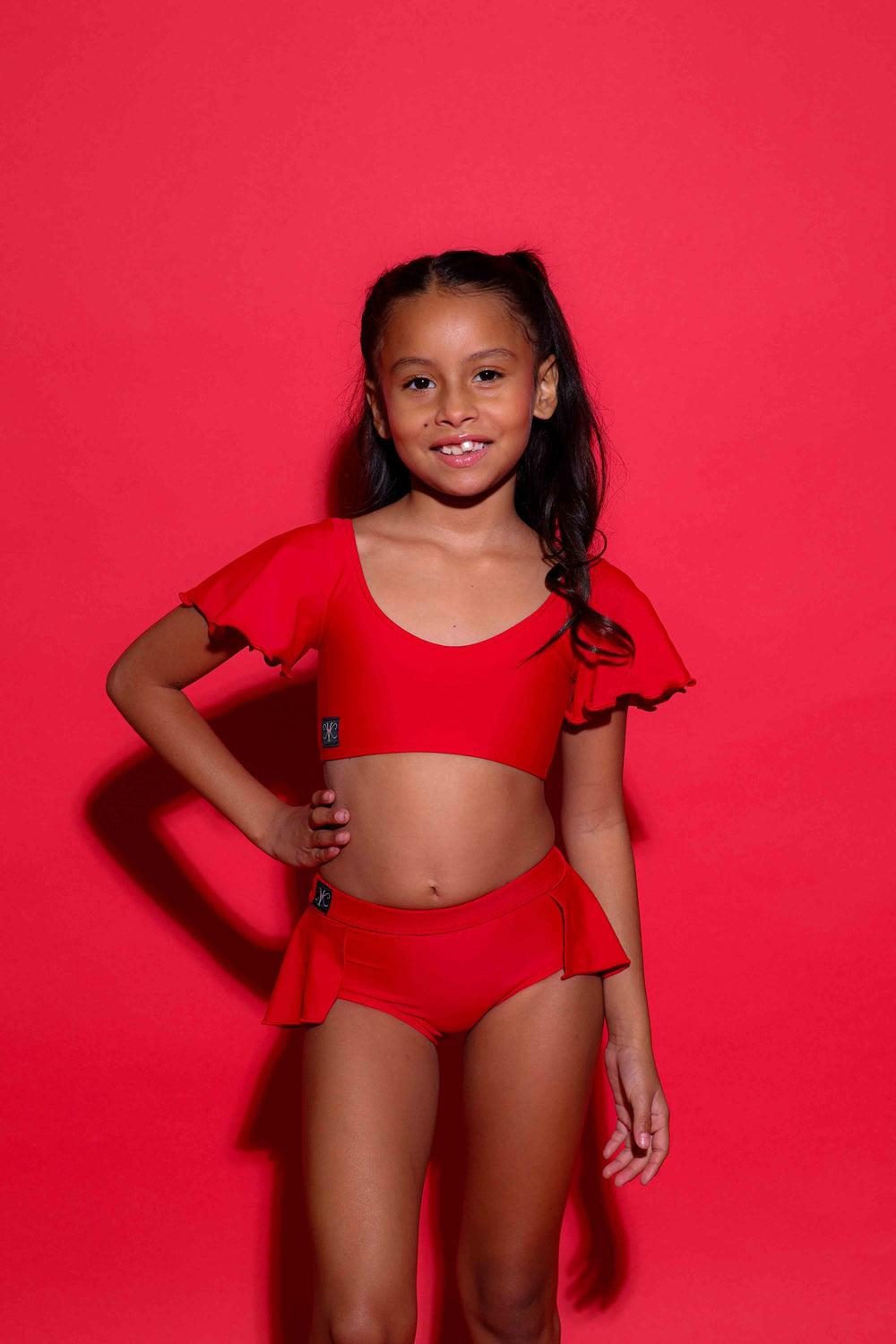 Flutter Bra Top - Red - Ready To Ship