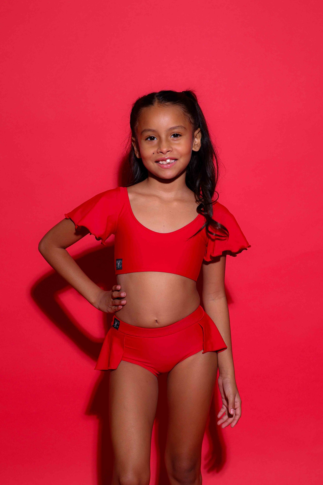 Flutter Bra Top - Red - Ready To Ship