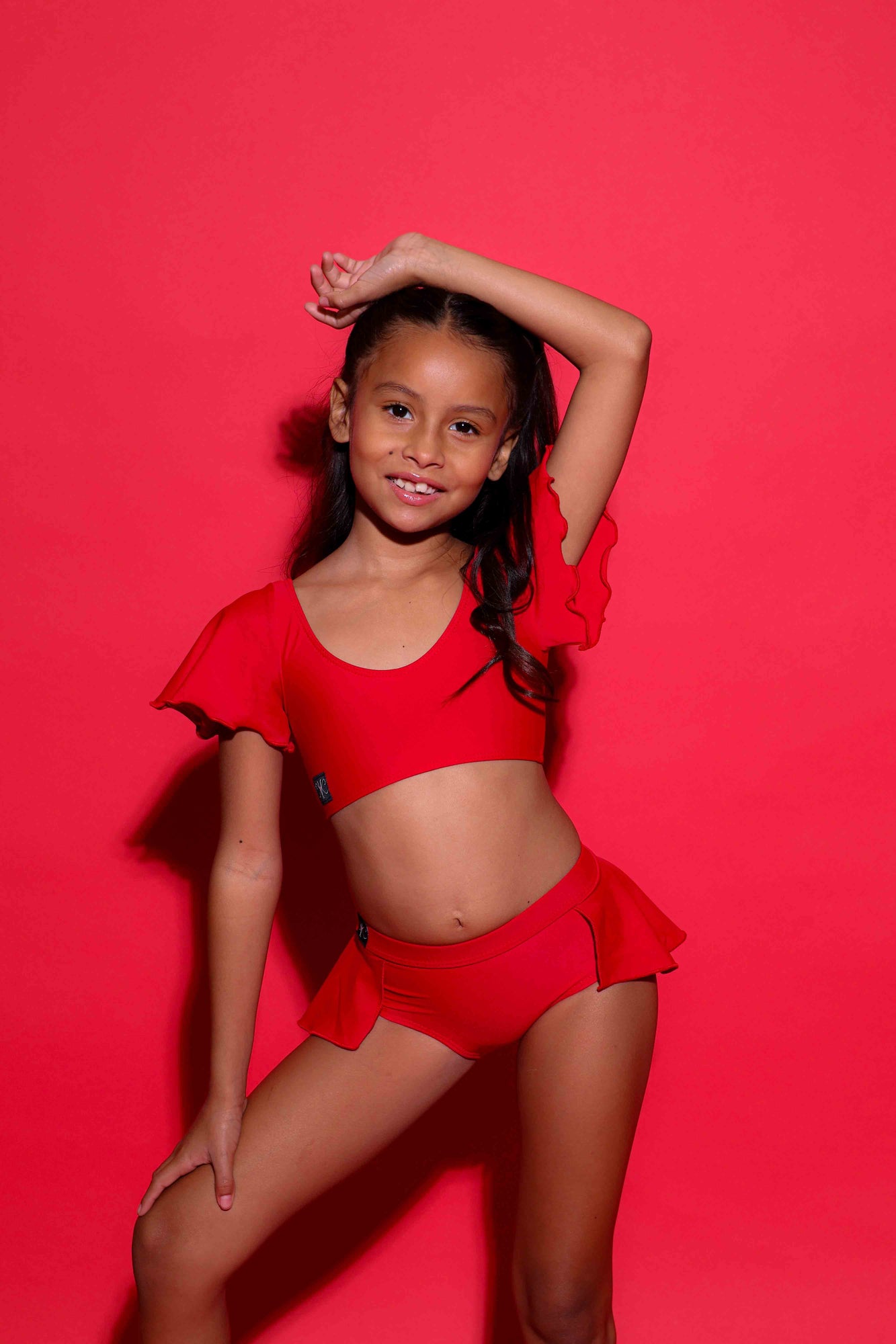 Flutter Bra Top - Red - Ready To Ship